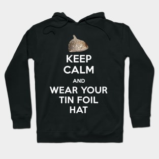 Keep Calm and Wear Your Tin Foil Hat Graphic Hoodie